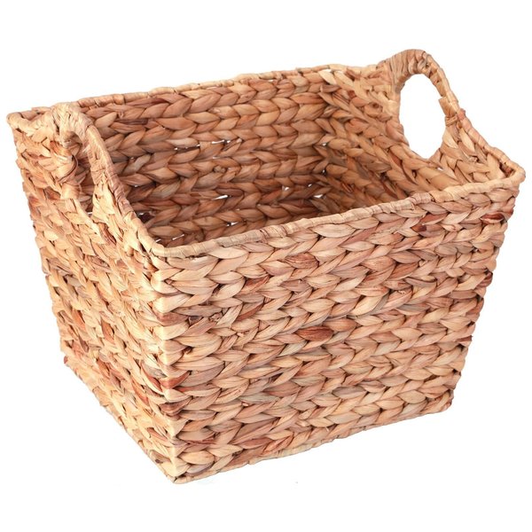 Vintiquewise Storage Basket, Brown, Wicker QI003362.L